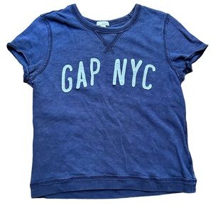 GAP blue waffle top Y2K Size S